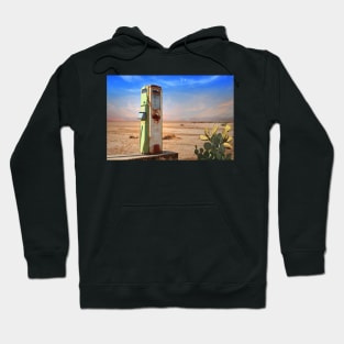 Old Gas Pump in Desert Hoodie